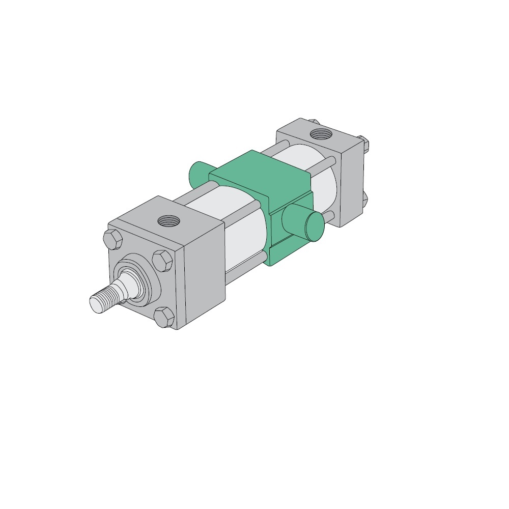 T4AP-11A1C-AAA2 NUMATICS/AVENTICS NFPA CYLINDER<BR>A SERIES 3 1/4" BORE 11" STROKE, MID TRUNNION, MAGNET